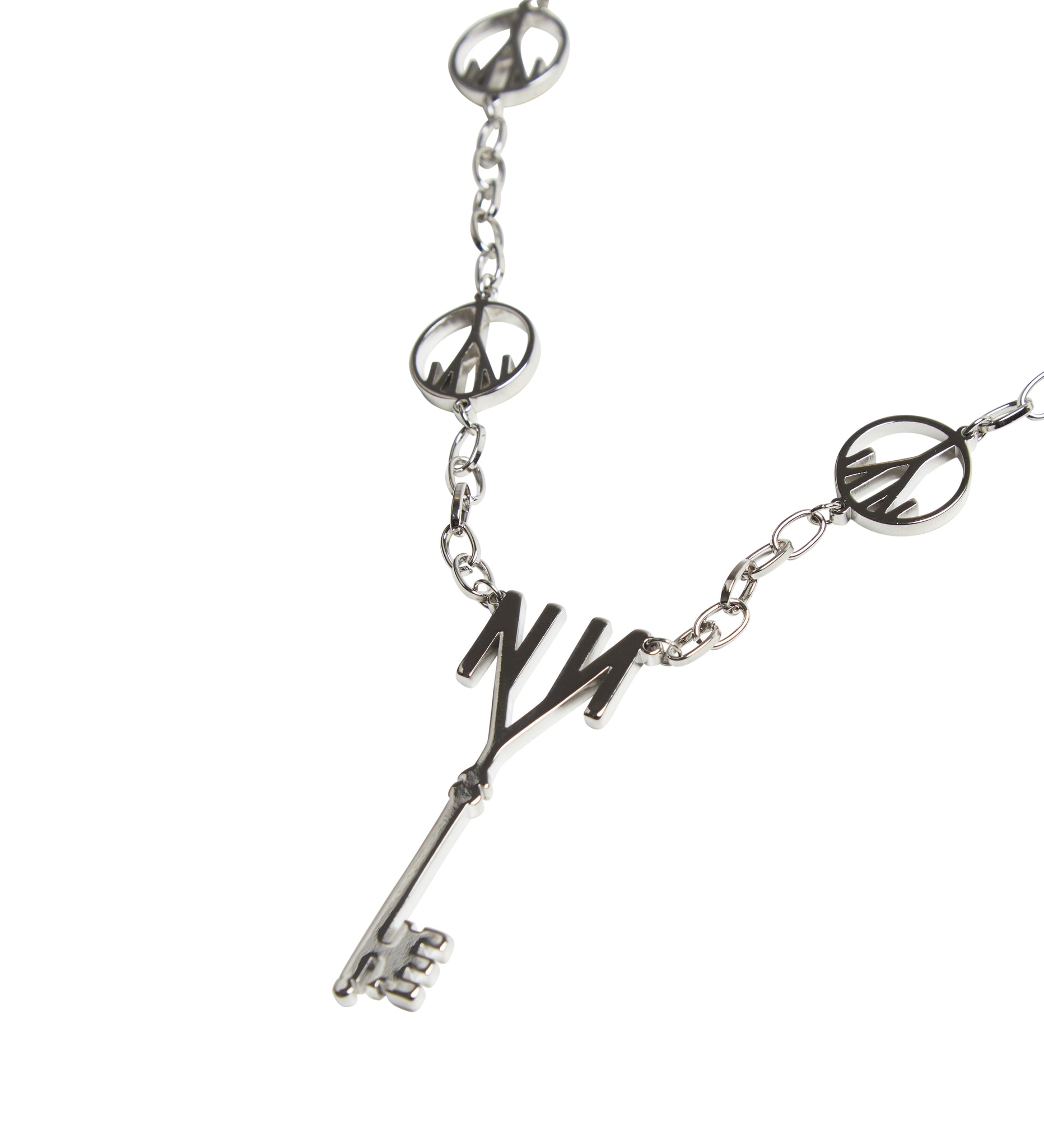 Peace Noir Key Necklace